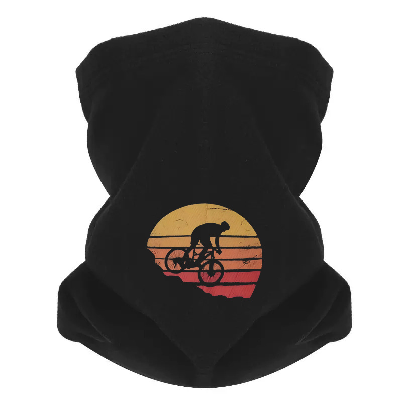 Outdoor Sport Background - Bicycle silhouette sunset background cycling sport