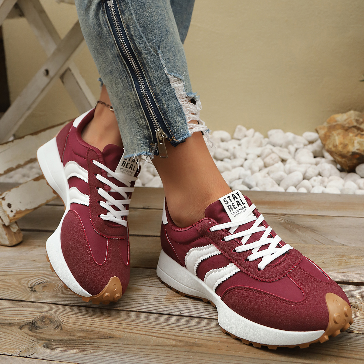 Women Sneakers Spring New Casu - Outdoor Sport With Sticks 리뷰 및 가격